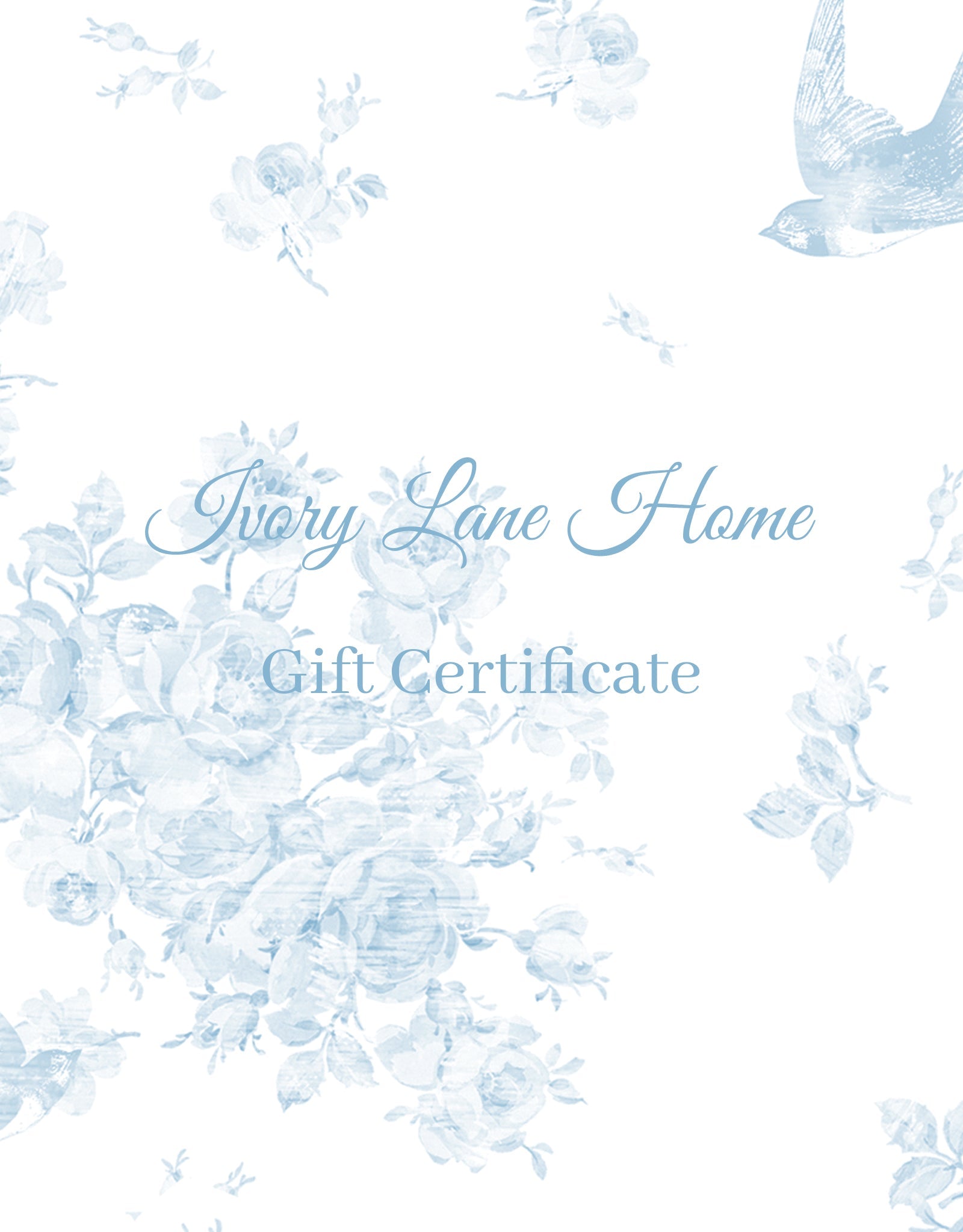 Ivory Lane Home Gift Certificate