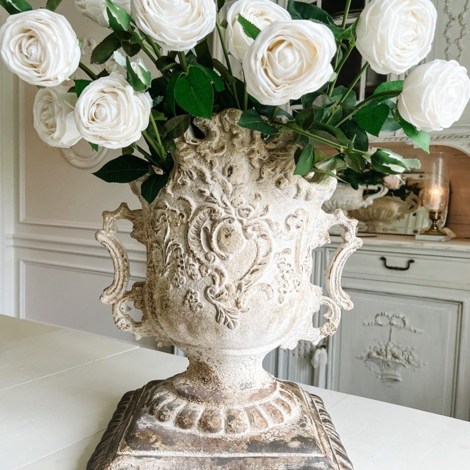 Monumental French Garden Urn - Ivory Lane Home