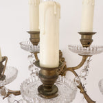 Pair of Vintage French 5 - Light Crystal Sconces - Ivory Lane Home