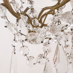 Pair of Vintage French 5 - Light Crystal Sconces - Ivory Lane Home
