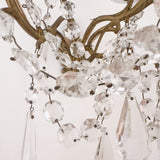 Pair of Vintage French 5 - Light Crystal Sconces - Ivory Lane Home