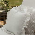 The 18" x 18" Outdoor Ruffled Pillow Cover - Ivory Lane Home