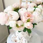 The "Gracie" Real Touch Peony Spray - Ivory Lane Home