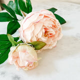 The "Gracie" Real Touch Peony Spray - Ivory Lane Home