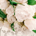 The “LuLu” Real Touch White Peony Spray - Ivory Lane Home