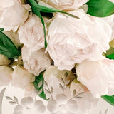 The “LuLu” Real Touch White Peony Spray - Ivory Lane Home