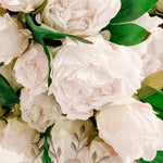 The “LuLu” Real Touch White Peony Spray - Ivory Lane Home