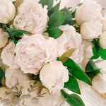 The “LuLu” Real Touch White Peony Spray - Ivory Lane Home