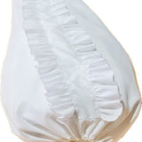 The Ruffled White Beach Umbrella-PREORDER - Ivory Lane Home