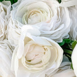 The "Winnie" Real Touch Ranunculus White Floral Stem - Ivory Lane Home