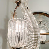 Vintage Art Deco Murano Glass Ceiling Pendant Chandelier Barovier and Toso - Ivory Lane Home
