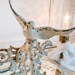 Vintage Cast Iron Bird Garden Candle Sconce - Ivory Lane Home