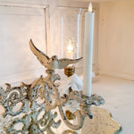 Vintage Cast Iron Bird Garden Candle Sconce - Ivory Lane Home