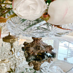 Vintage Cut Glass Crystal Compote - Ivory Lane Home