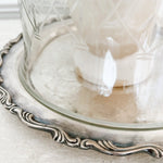 Vintage English Silver Plated Conservatory Tray - Ivory Lane Home