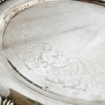 Vintage English Silver Plated Conservatory Tray - Ivory Lane Home