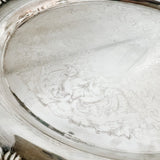 Vintage English Silver Plated Conservatory Tray - Ivory Lane Home