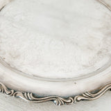 Vintage English Silver Plated Conservatory Tray - Ivory Lane Home