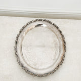 Vintage English Silver Plated Conservatory Tray - Ivory Lane Home