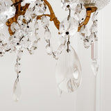 Vintage French 3 - Light Crystal Sconce - Ivory Lane Home