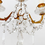 Vintage French 3 - Light Crystal Sconce - Ivory Lane Home