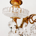 Vintage French 3 - Light Crystal Sconce - Ivory Lane Home