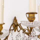 Vintage French 3 - Light Crystal Sconce - Ivory Lane Home