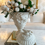 Vintage French Bird Garden Urn with Lid - Ivory Lane Home