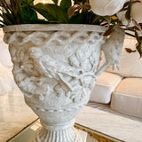 Vintage French Bird Garden Urn with Lid - Ivory Lane Home