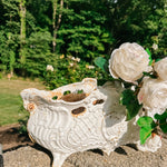 Vintage French Cast Iron Jardinere - Ivory Lane Home