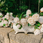 Vintage French Cast Iron Jardinere - Ivory Lane Home
