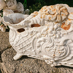 Vintage French Cast Iron Jardinere - Ivory Lane Home
