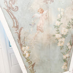 Vintage French Cherub Painted Carousel - Ivory Lane Home