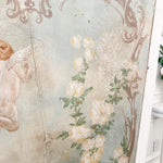 Vintage French Cherub Painted Carousel - Ivory Lane Home