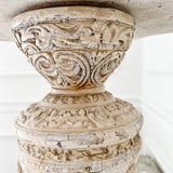 Vintage French Cherubs Garden Pedestal - Ivory Lane Home