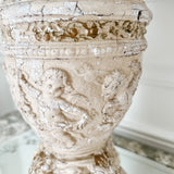 Vintage French Cherubs Garden Pedestal - Ivory Lane Home
