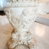 Vintage French Cherubs Garden Pedestal - Ivory Lane Home