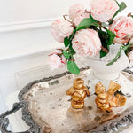 Vintage French Fleur de Lis Silver-Plated Conservatory Tray - Ivory Lane Home