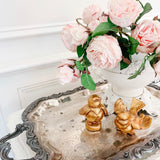 Vintage French Fleur de Lis Silver-Plated Conservatory Tray - Ivory Lane Home