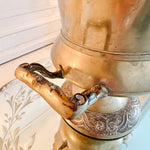 Vintage French Ornate Brass Urn - Ivory Lane Home