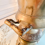 Vintage French Ornate Brass Urn - Ivory Lane Home