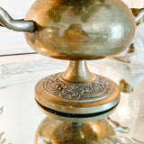 Vintage French Ornate Brass Urn with Handles - Ivory Lane Home