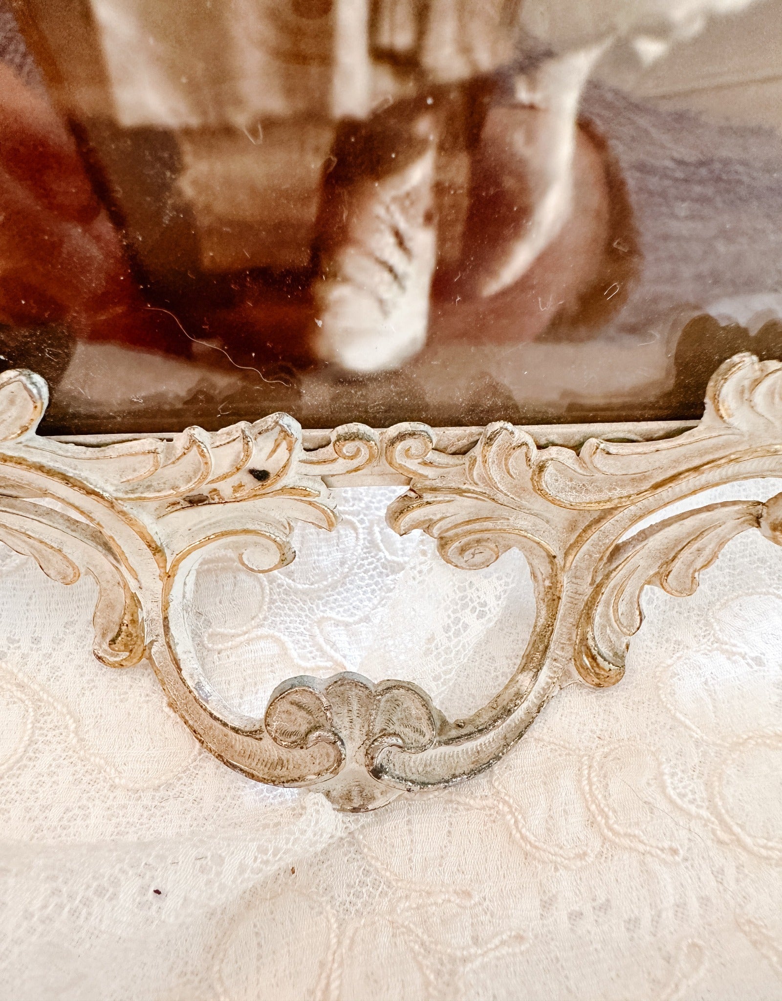 Vintage French Ornate Picture Frame - Ivory Lane Home