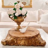 Vintage Gold Gilt Architectural Savage Wood Plateau - Ivory Lane Home
