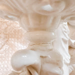 Vintage Italian White 2 - Light Porcelain Roses Sconce - Ivory Lane Home