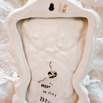 Vintage Italian White 2 - Light Porcelain Roses Sconce - Ivory Lane Home