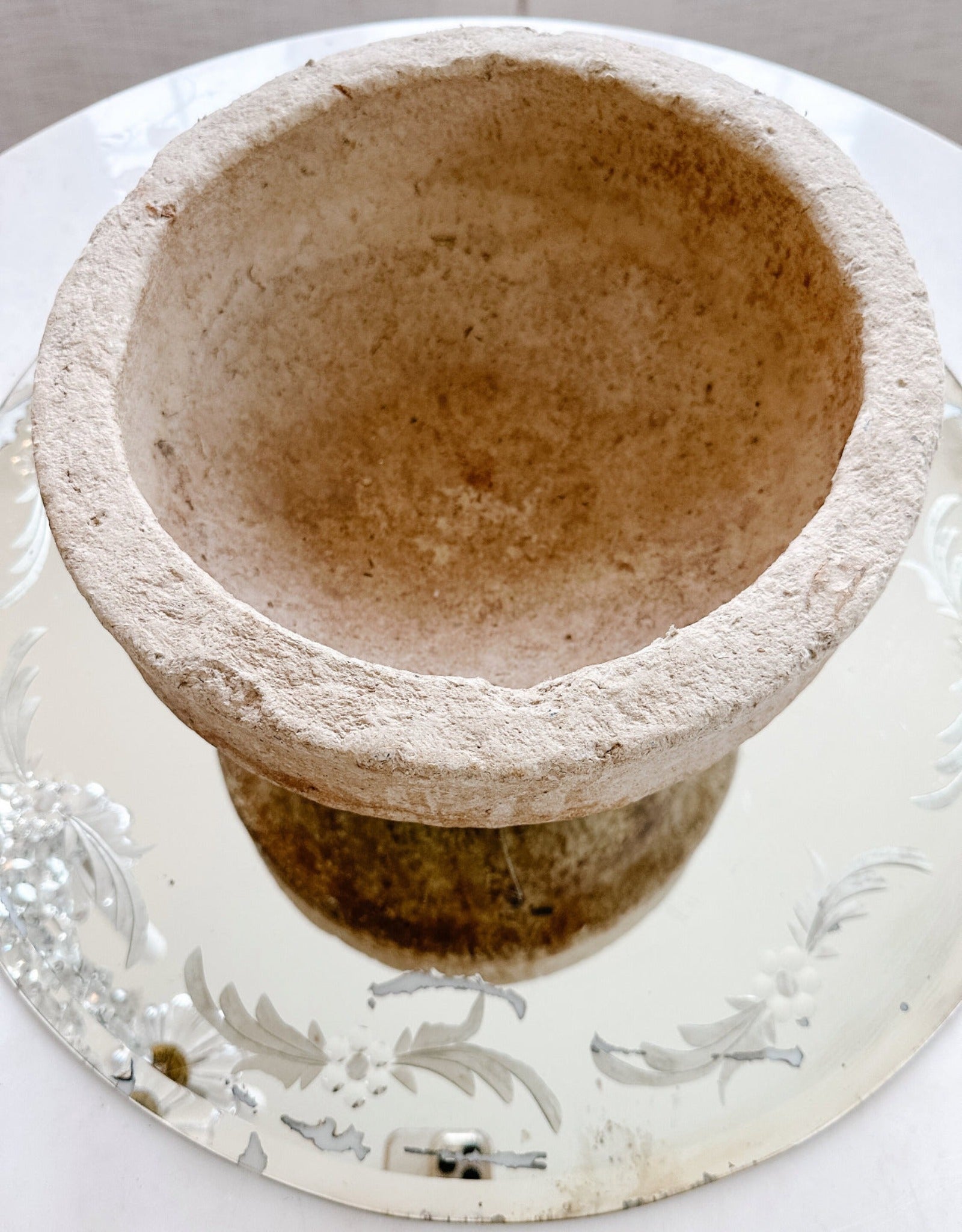 Vintage Organic Paper-Mache Bowl - Ivory Lane Home