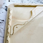 Vintage Shabby Chic Floral Tole Tray - Ivory Lane Home